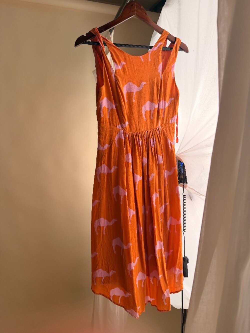 Anthropology Camel Dress